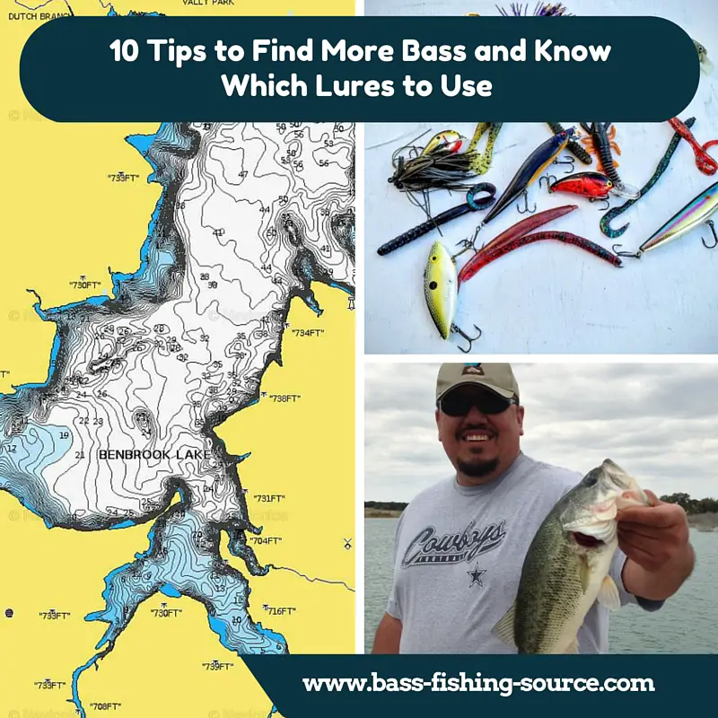 Find largemouth bass and use the right lures