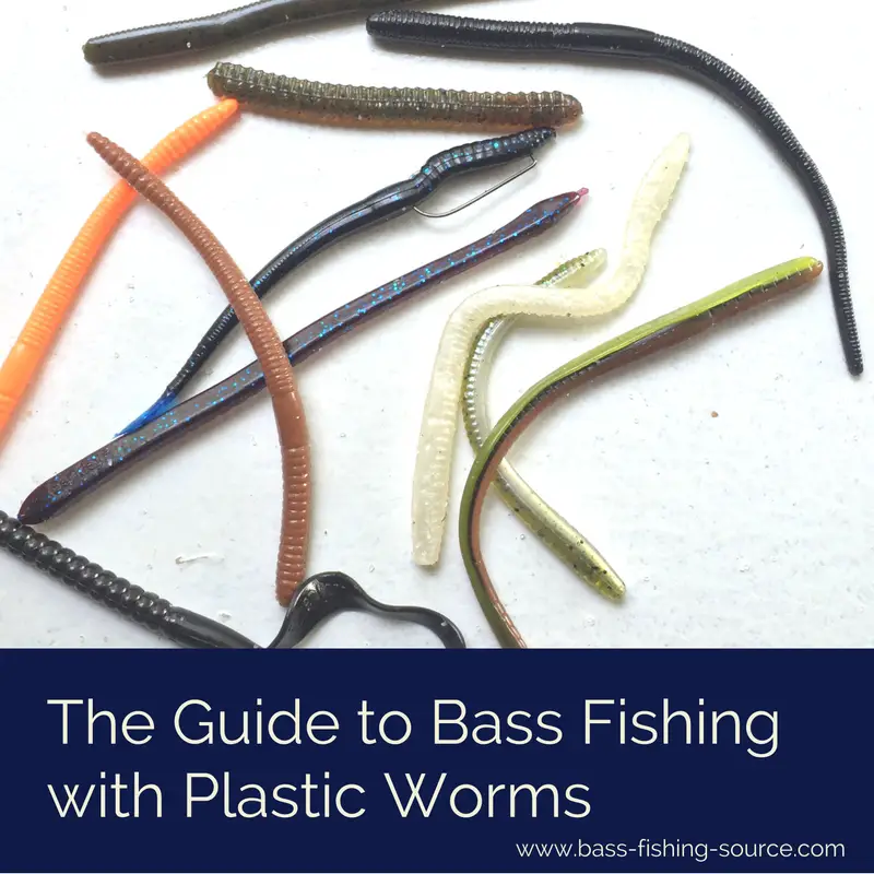 Plastic worms for bass fishing
