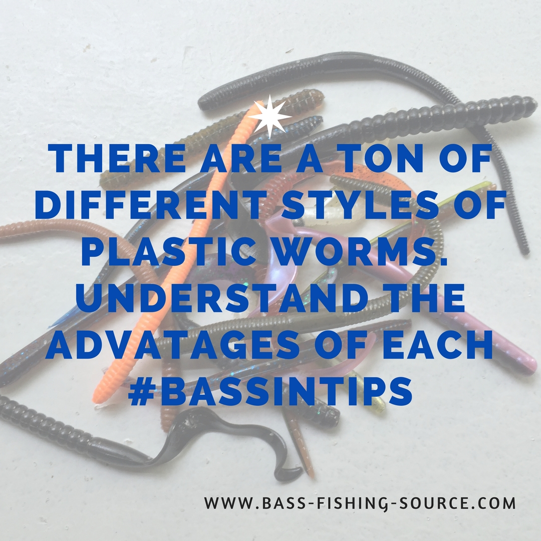 There are a ton of different styles of plastic worms. Understand the advantages of each. #bassintips