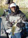 Second bass(2.2lbs) caught at Lake Piru,CA on the new JigRig hook on a Yamamoto Cutttail.